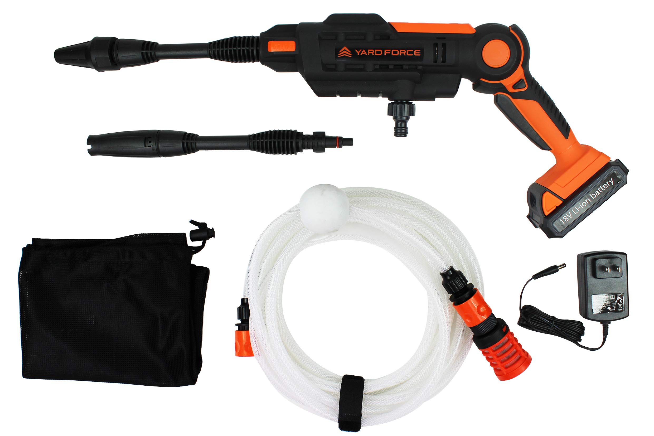 YARD FORCE 18V コードレス 強水圧洗浄機ハンディガンタイプ Amazon | YARD FORCE 18V コードレス 強水圧洗浄機 充電式 ハンディ